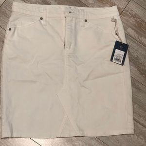 White Jean skirt